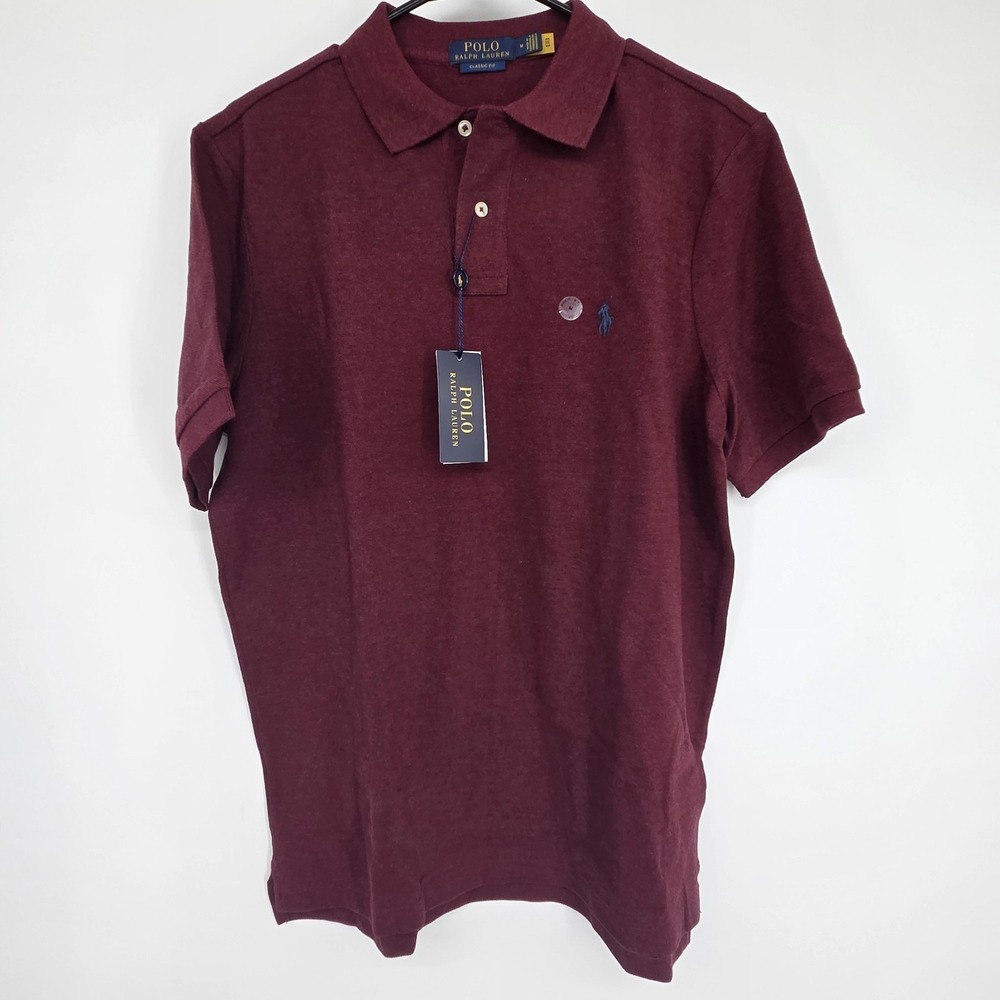 Polo Ralph Lauren Classic Fit Mesh Polo Shirt Red Size M $110